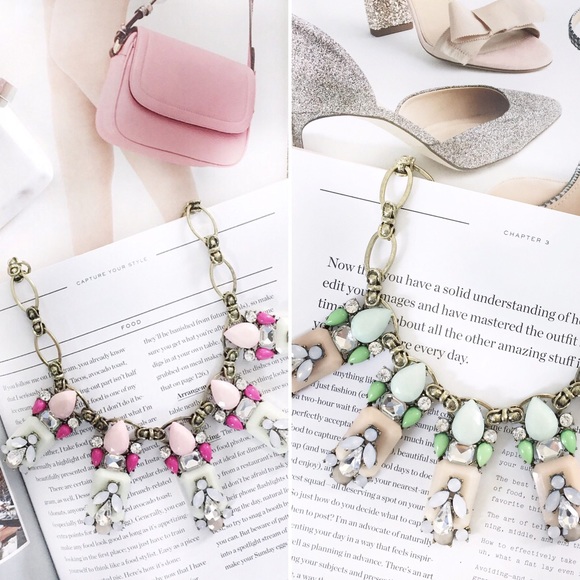 🆑 "Chelsea" Necklace || Pink & Mint Jewel - Picture 8 of 10